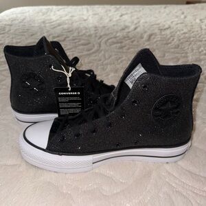 Chuck Taylor All Star Lift Platform Sneaker in Black & White